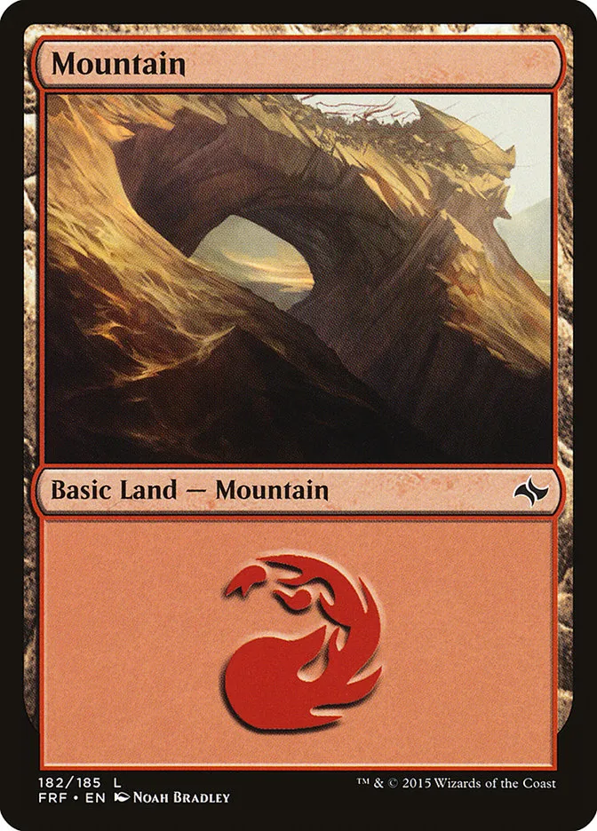 2015 Fate Reforged Mountain #182 common card image