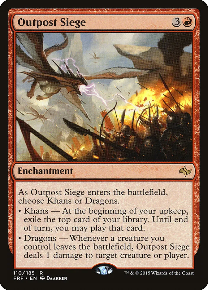 2015 Fate Reforged Outpost Siege #110 rare card image