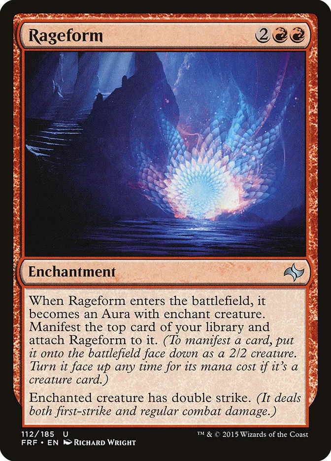 2015 Fate Reforged Rageform #112 uncommon card image