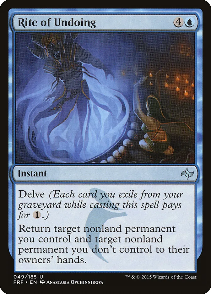2015 Fate Reforged Rite of Undoing [Foil] uncommon #49 uncommon card image