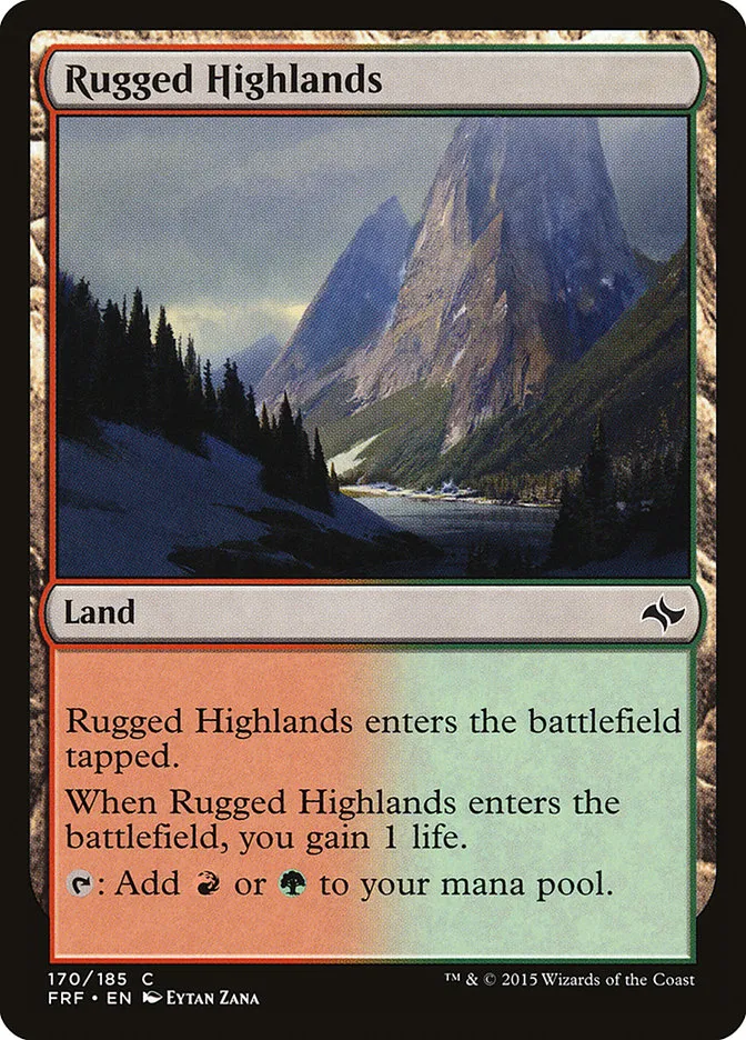 2015 Fate Reforged Rugged Highlands #170 common card image
