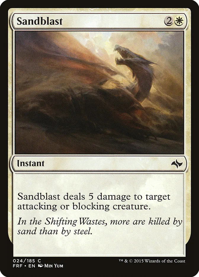 2015 Fate Reforged Sandblast [Foil] common #24 common card image