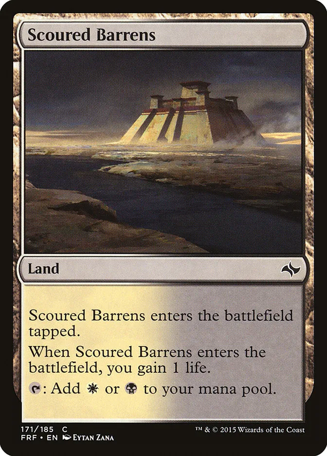 2015 Fate Reforged Scoured Barrens #171 common card image