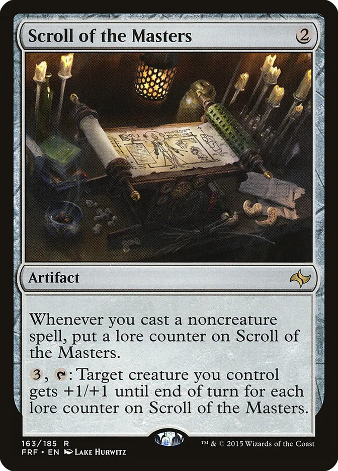 2015 Fate Reforged Scroll of the Masters #163 rare card image