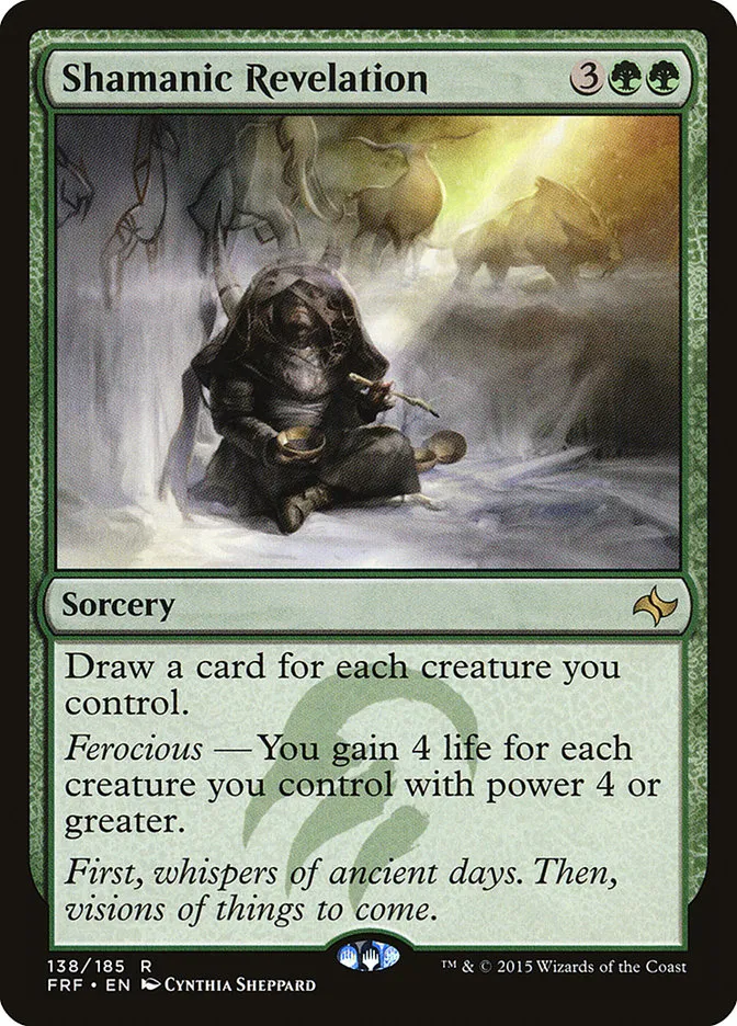 2015 Fate Reforged Shamanic Revelation #138 rare card image