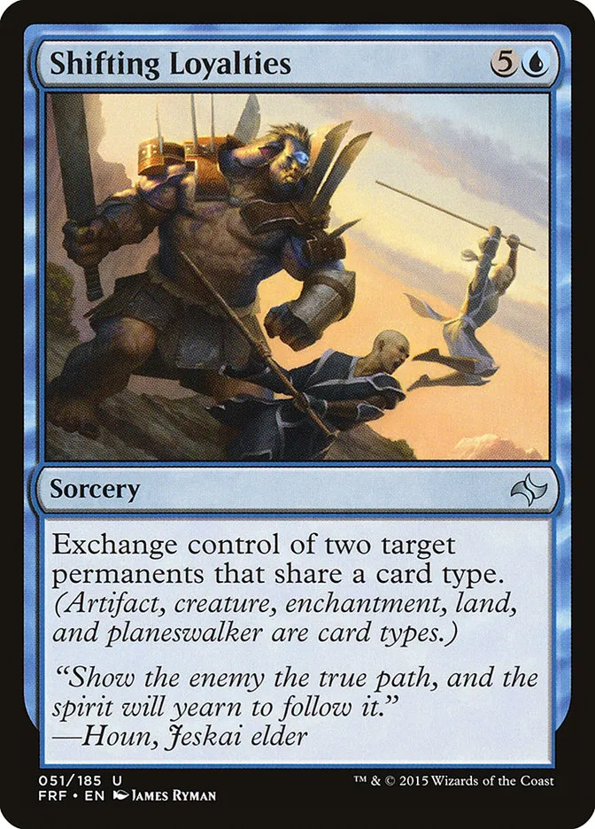 2015 Fate Reforged Shifting Loyalties [Foil] uncommon #51 uncommon card image