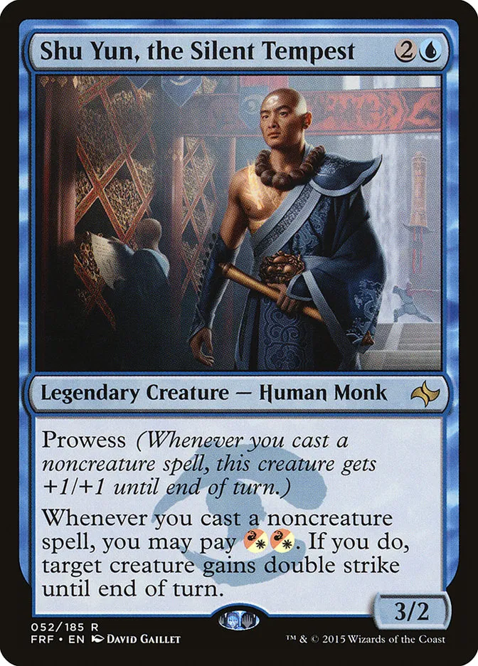 2015 Fate Reforged Shu Yun, the Silent Tempest [Foil] rare #52 rare card image