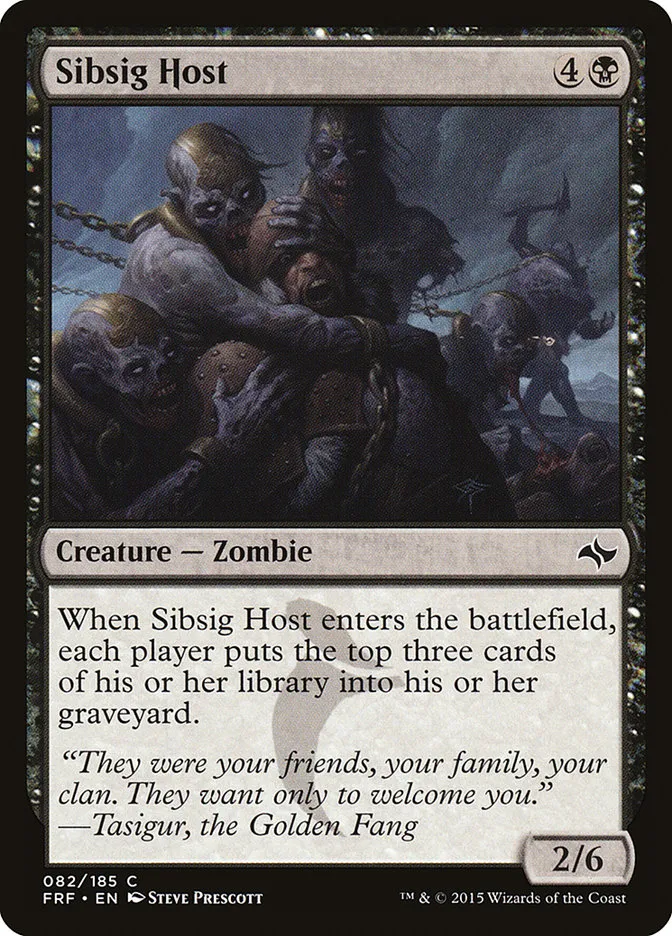 2015 Fate Reforged Sibsig Host #82 common card image