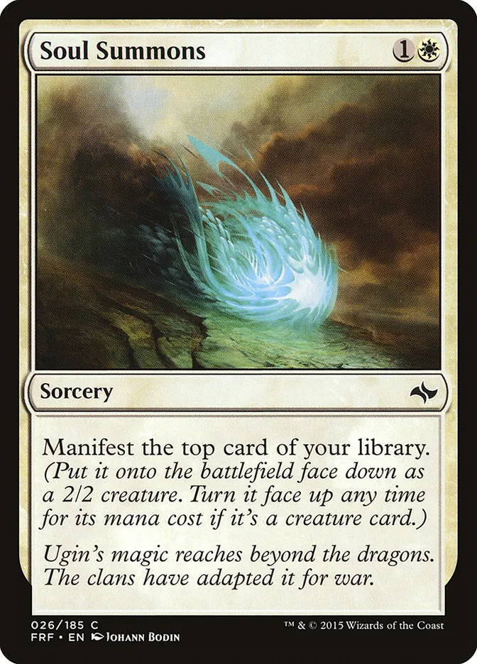 2015 Fate Reforged Soul Summons [Foil] common #26 common card image