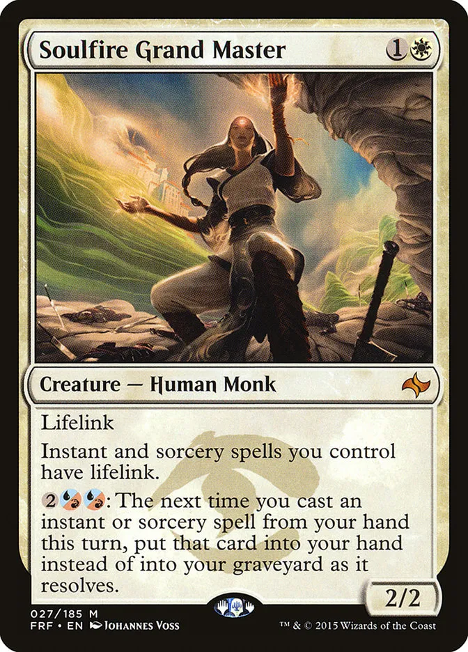 2015 Fate Reforged Soulfire Grand Master [Foil] mythic #27 mythic card image