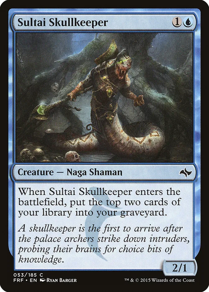 2015 Fate Reforged Sultai Skullkeeper [Foil] common #53 common card image