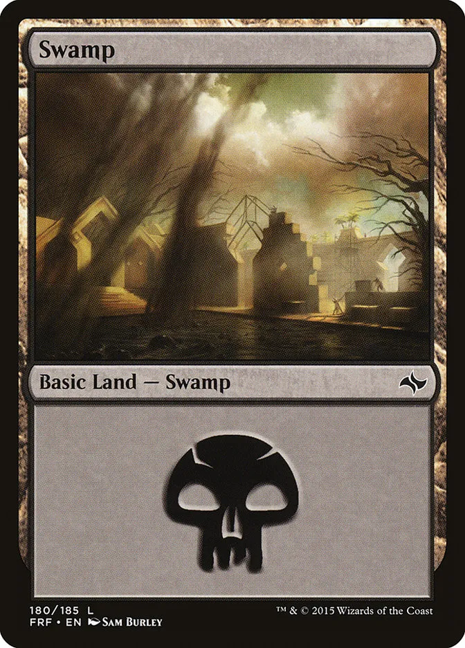 2015 Fate Reforged Swamp #180 common card image