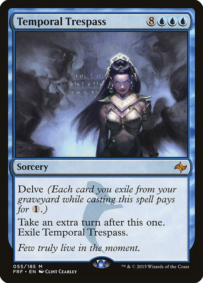 2015 Fate Reforged Temporal Trespass [Foil] mythic #55 mythic card image