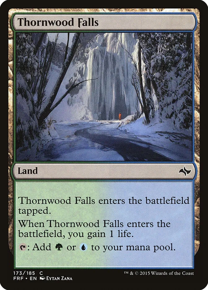 2015 Fate Reforged Thornwood Falls #173 common card image