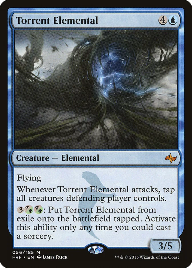 2015 Fate Reforged Torrent Elemental [Foil] mythic #56 mythic card image