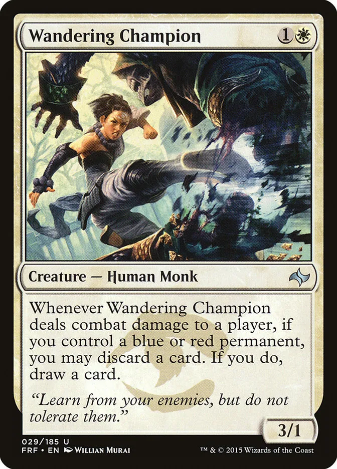 2015 Fate Reforged Wandering Champion [Foil] uncommon #29 uncommon card image