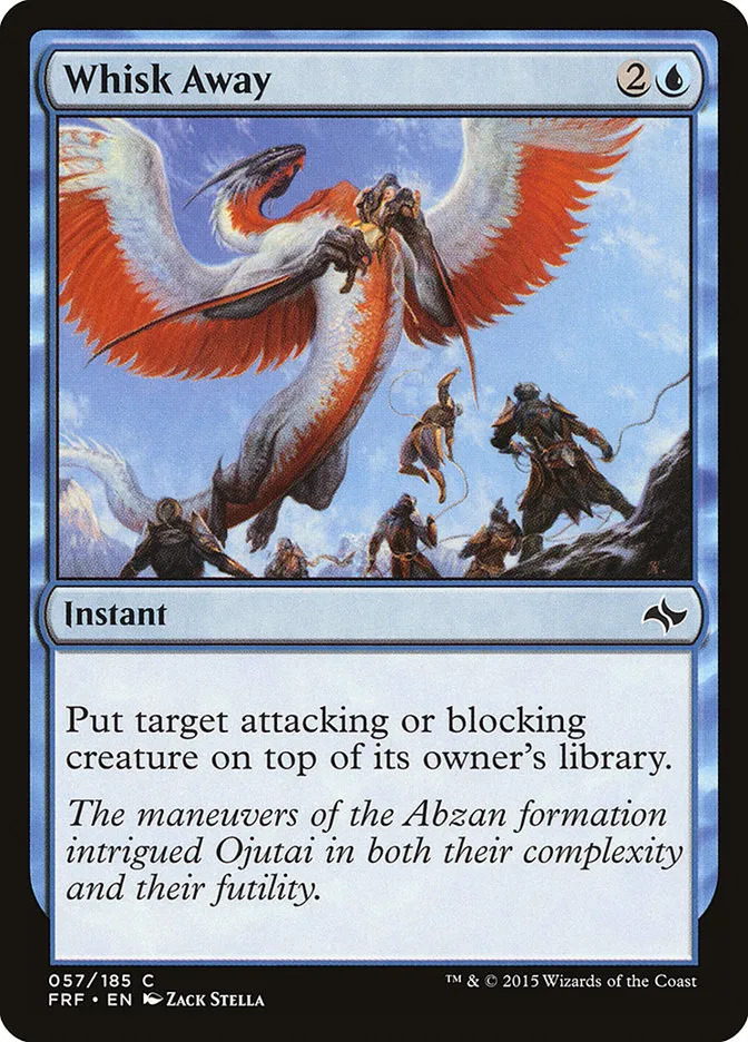 2015 Fate Reforged Whisk Away [Foil] common #57 common card image