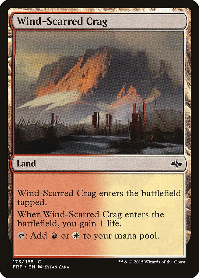 2015 Fate Reforged Wind-Scarred Crag #175 common card image