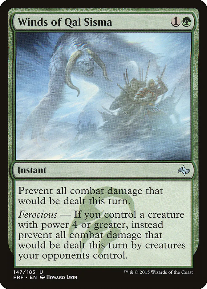 2015 Fate Reforged Winds of Qal Sisma #147 uncommon card image