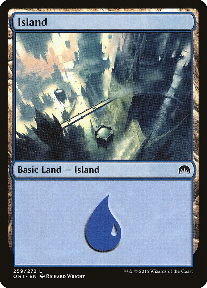 2015 Magic Origins Island common #259 common card image