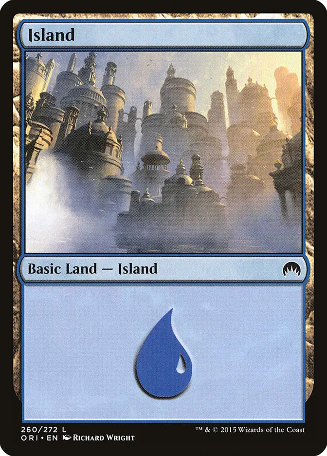 2015 Magic Origins Island #260 common card image