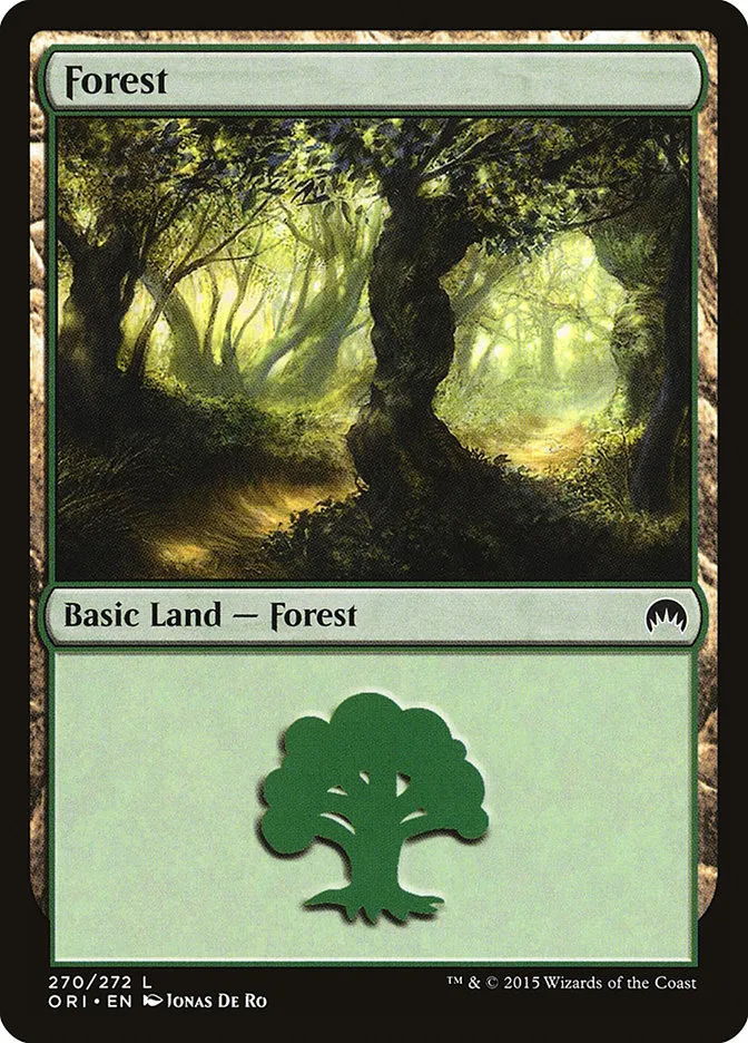 2015 Magic Origins Forest common #270 common card image