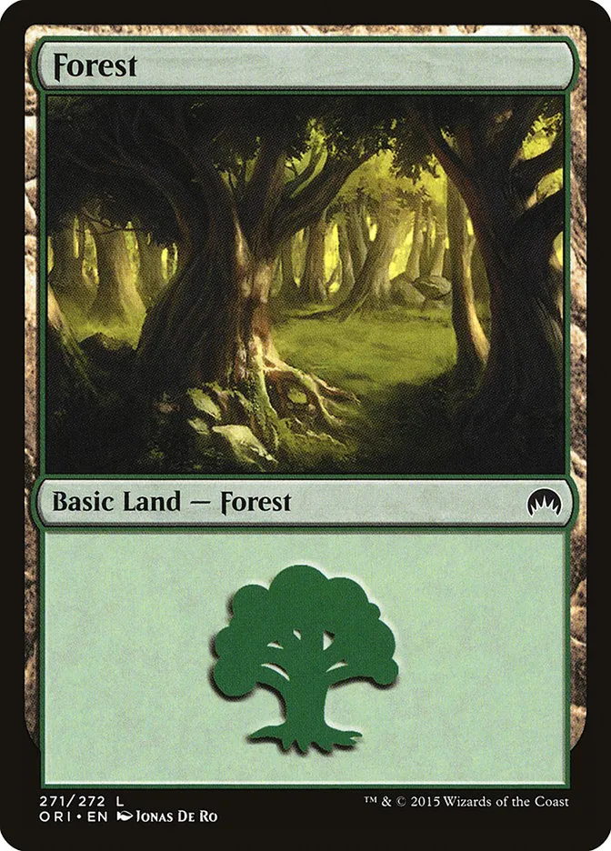 2015 Magic Origins Forest common #271 common card image