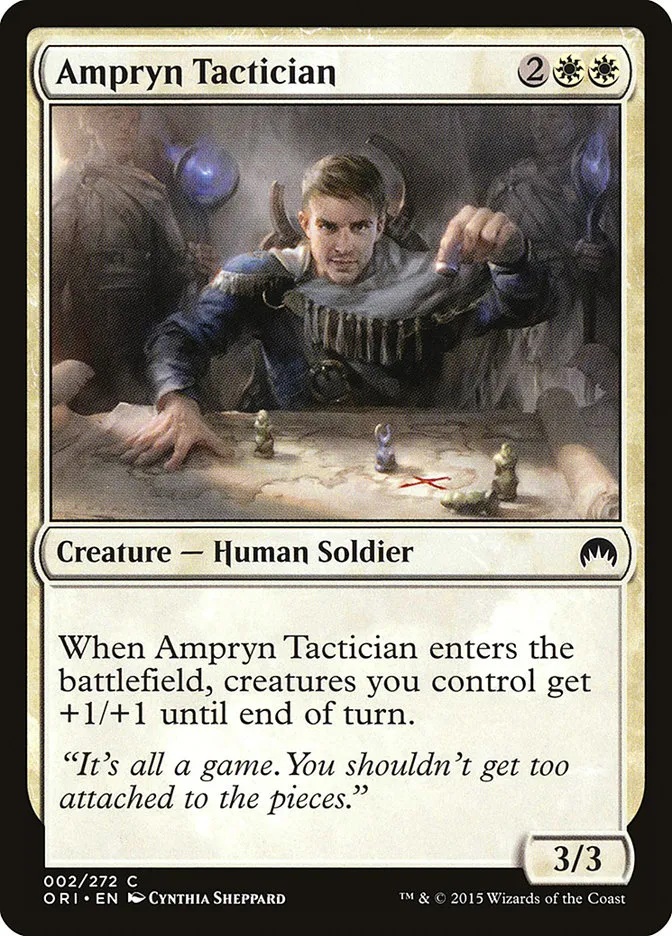 2015 Magic Origins Ampryn Tactician #2 common card image