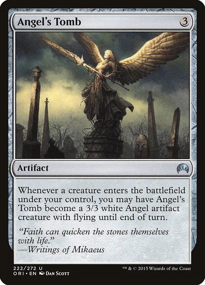 2015 Magic Origins Angel's Tomb #222 uncommon card image