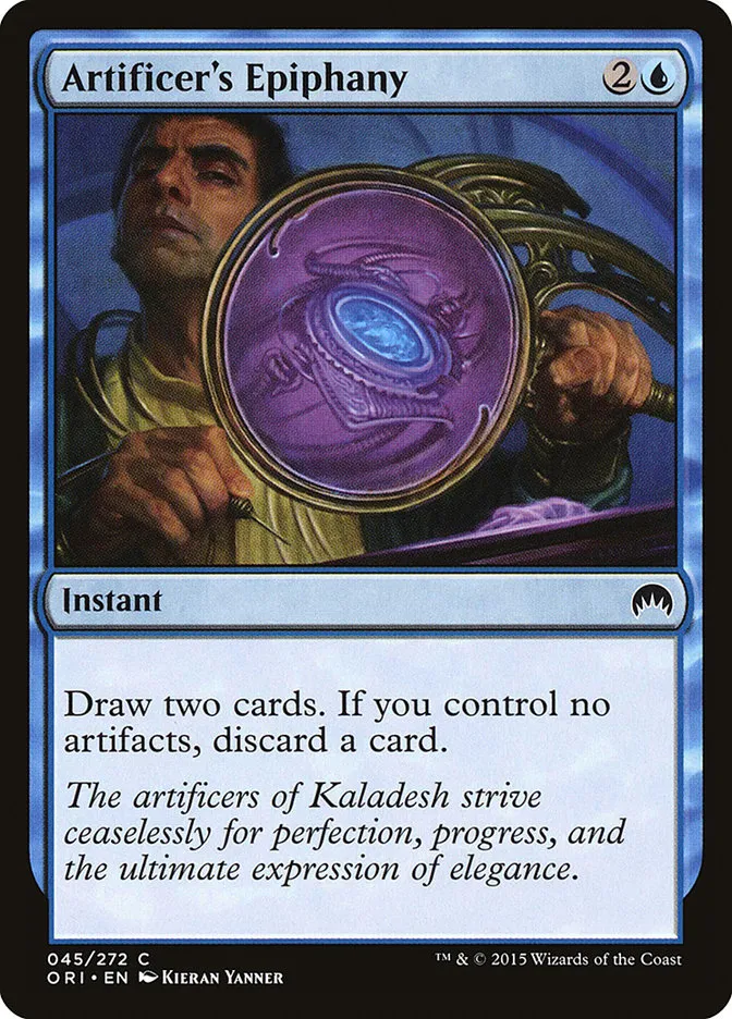 2015 Magic Origins Artificer's Epiphany #45 common card image