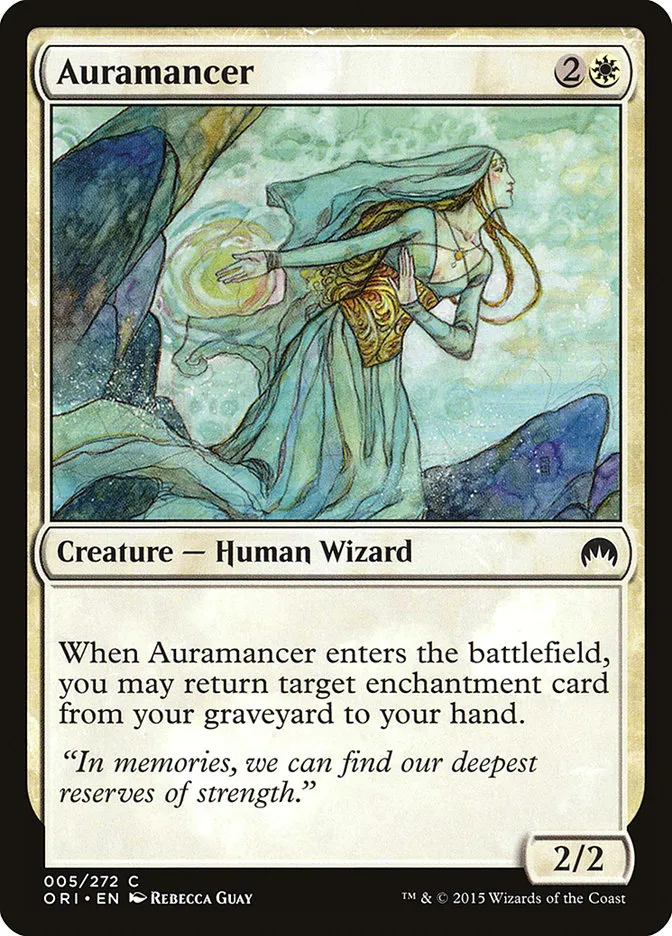 2015 Magic Origins Auramancer common #5 common card image