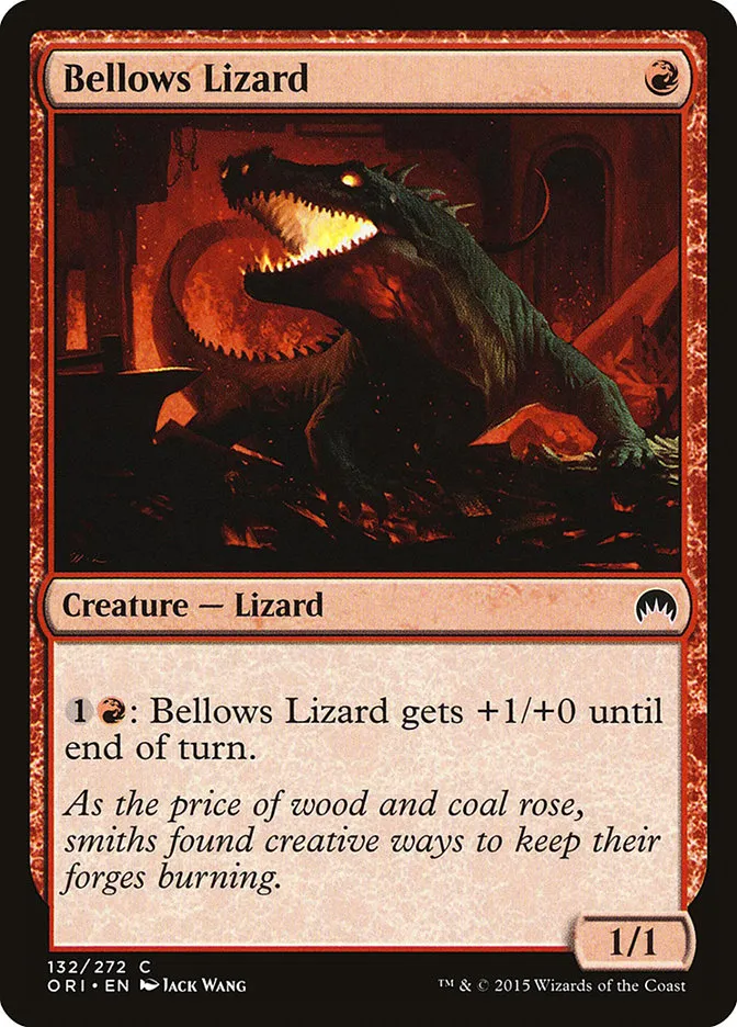2015 Magic Origins Bellows Lizard common #132 common card image