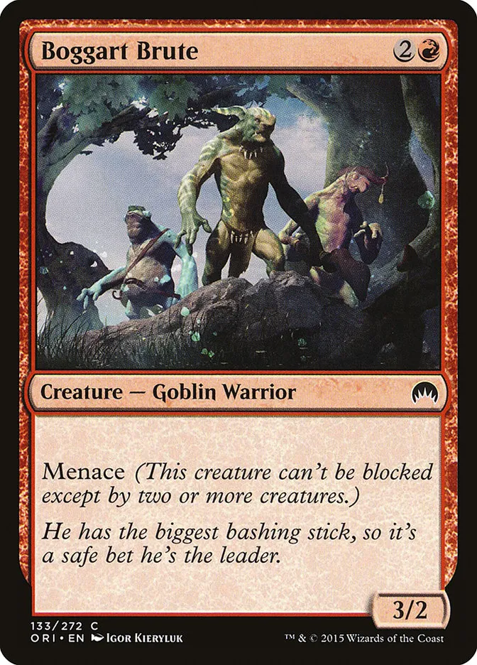2015 Magic Origins Boggart Brute #133 common card image