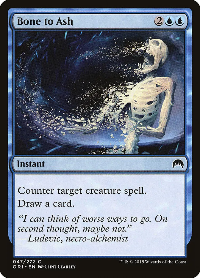 2015 Magic Origins Bone to Ash common #47 common card image