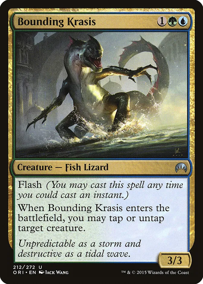 2015 Magic Origins Bounding Krasis uncommon #212 uncommon card image