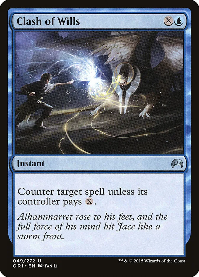 2015 Magic Origins Clash of Wills #49 uncommon card image