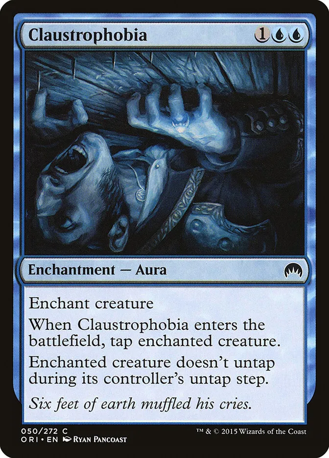 2015 Magic Origins Claustrophobia #50 common card image