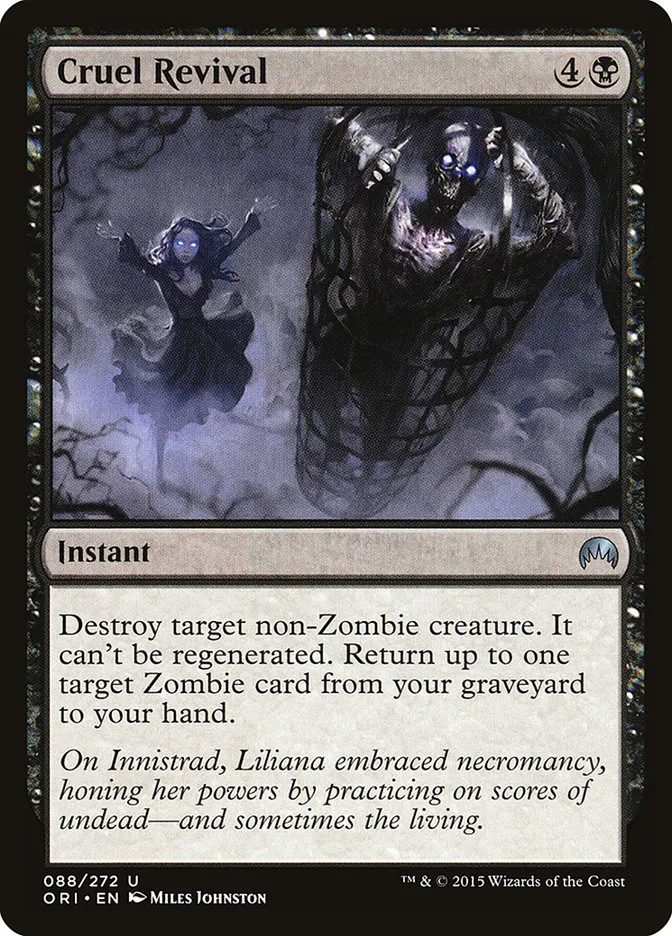 2015 Magic Origins Cruel Revival #88 uncommon card image