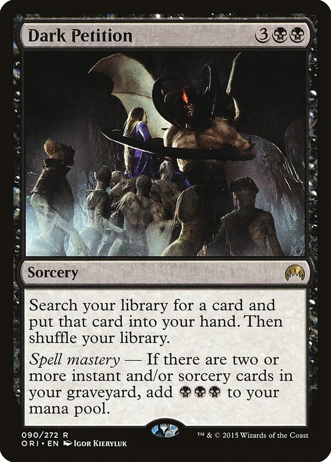 2015 Magic Origins Dark Petition #90 rare card image