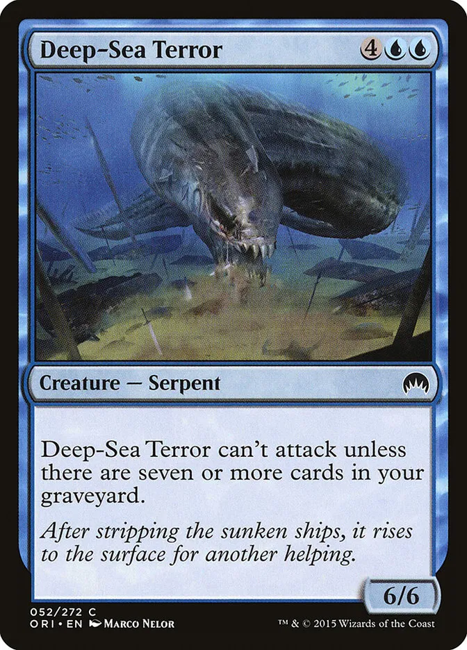 2015 Magic Origins Deep-Sea Terror common #52 common card image