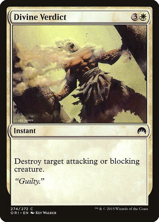 2015 Magic Origins Divine Verdict #274 common card image