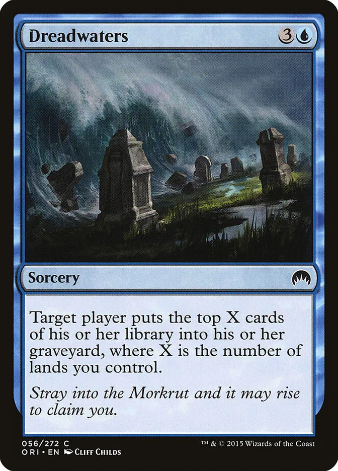 2015 Magic Origins Dreadwaters common #56 common card image