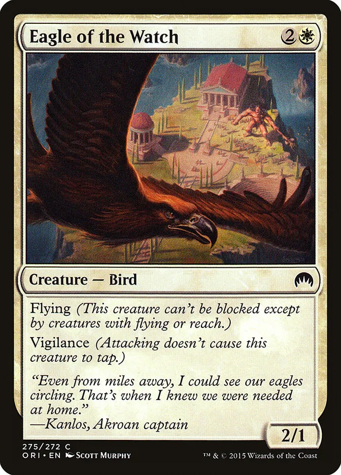 2015 Magic Origins Eagle of the Watch #275 common card image