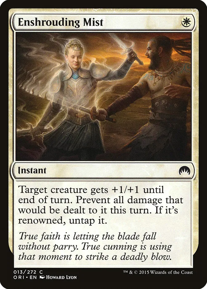 2015 Magic Origins Enshrouding Mist common #13 common card image
