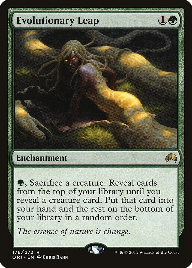 2015 Magic Origins Evolutionary Leap rare #176 rare card image