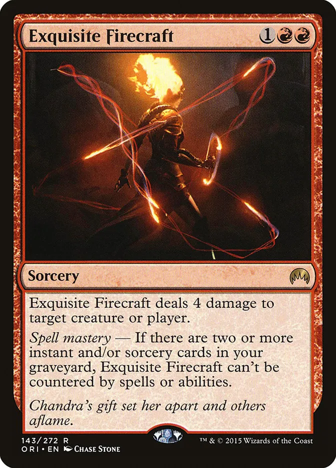 2015 Magic Origins Exquisite Firecraft #143 rare card image