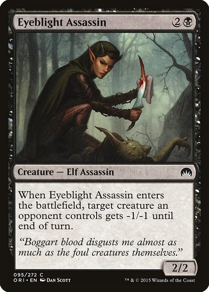 2015 Magic Origins Eyeblight Assassin #95 common card image