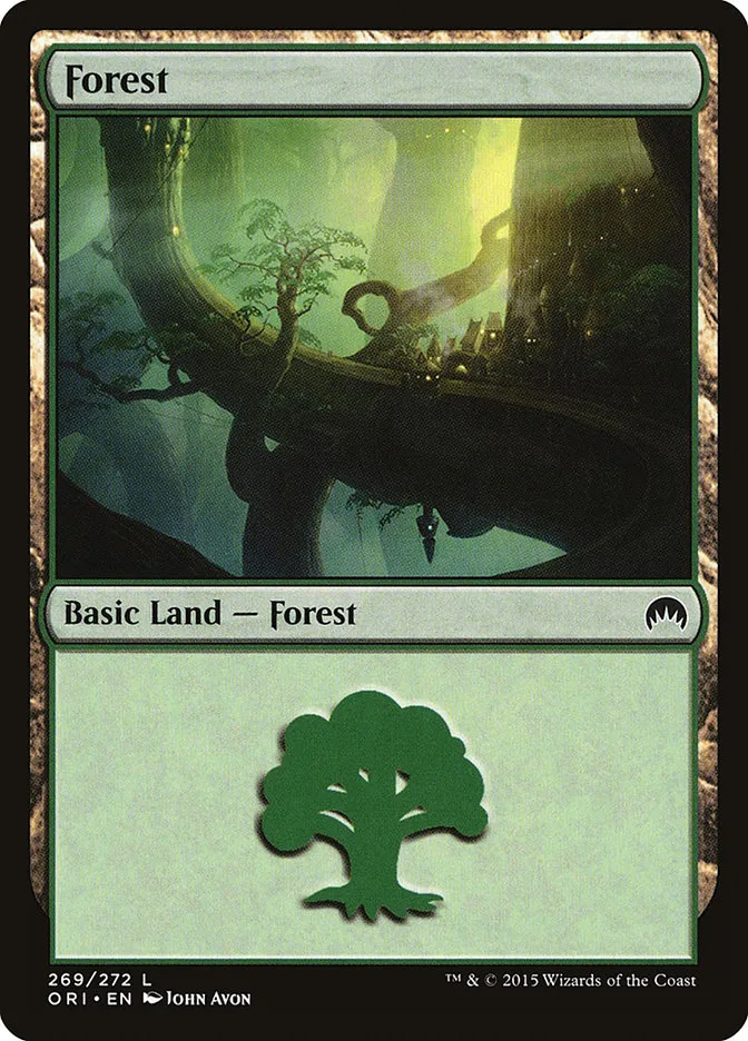 2015 Magic Origins Forest common #269 common card image