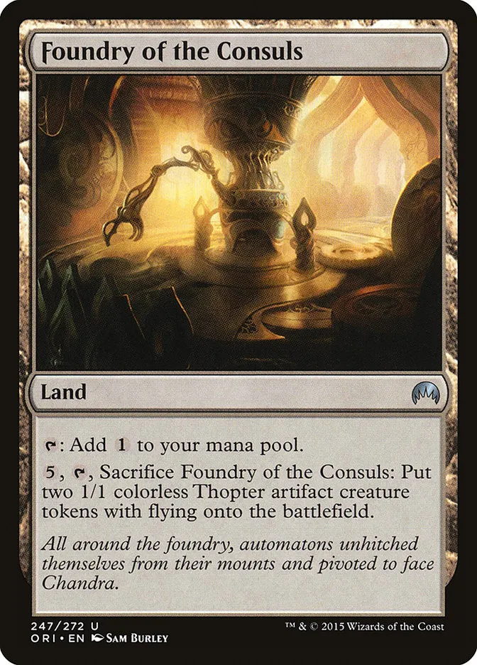 2015 Magic Origins Foundry of the Consuls #247 uncommon card image