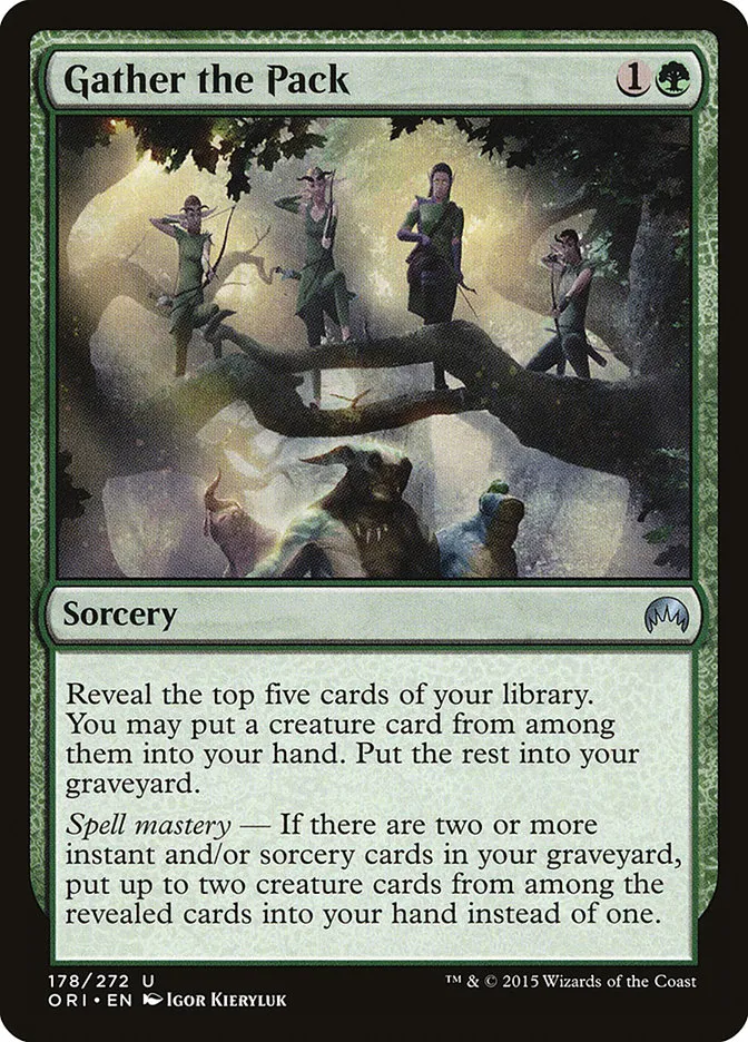 2015 Magic Origins Gather the Pack #178 uncommon card image